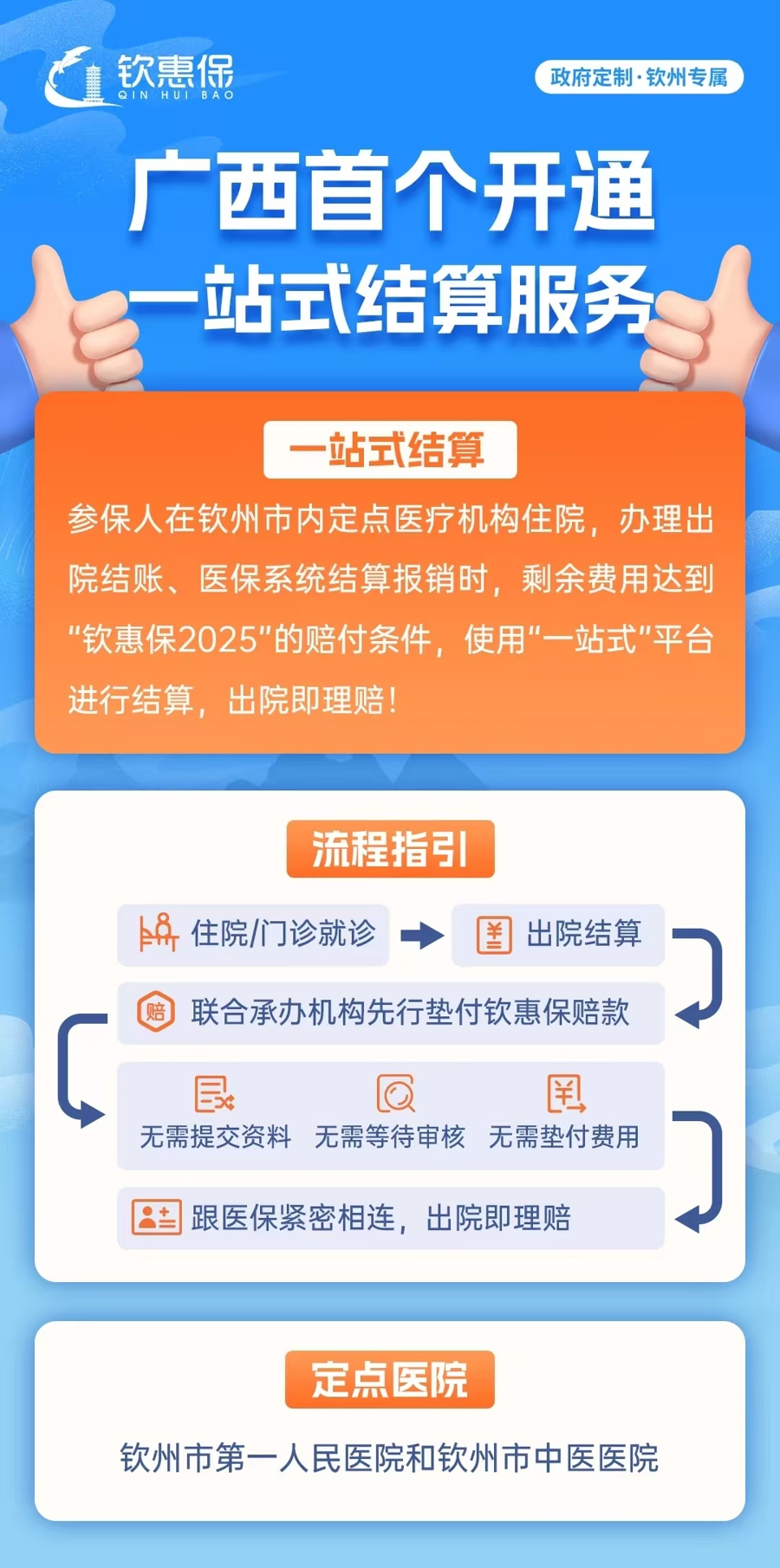 【为民办实事】钦州市中医医院携手“钦惠保” 实现一站式结算 极大便利参保群众